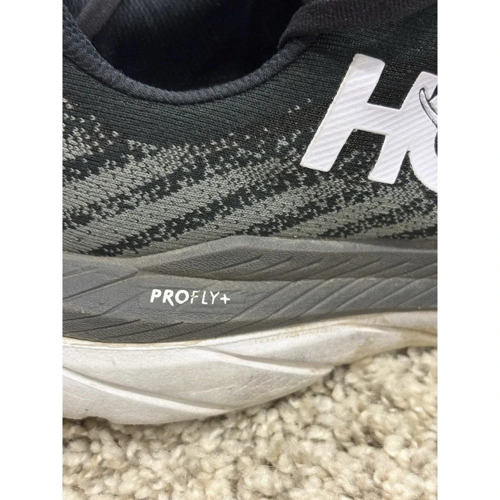 Hoka Mach 5 ProFly +Athletic Black Running Walking Shoes Womens Size 9B